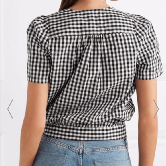 EUC Madewell wrap gingham blouse! - Picture 6 of 6